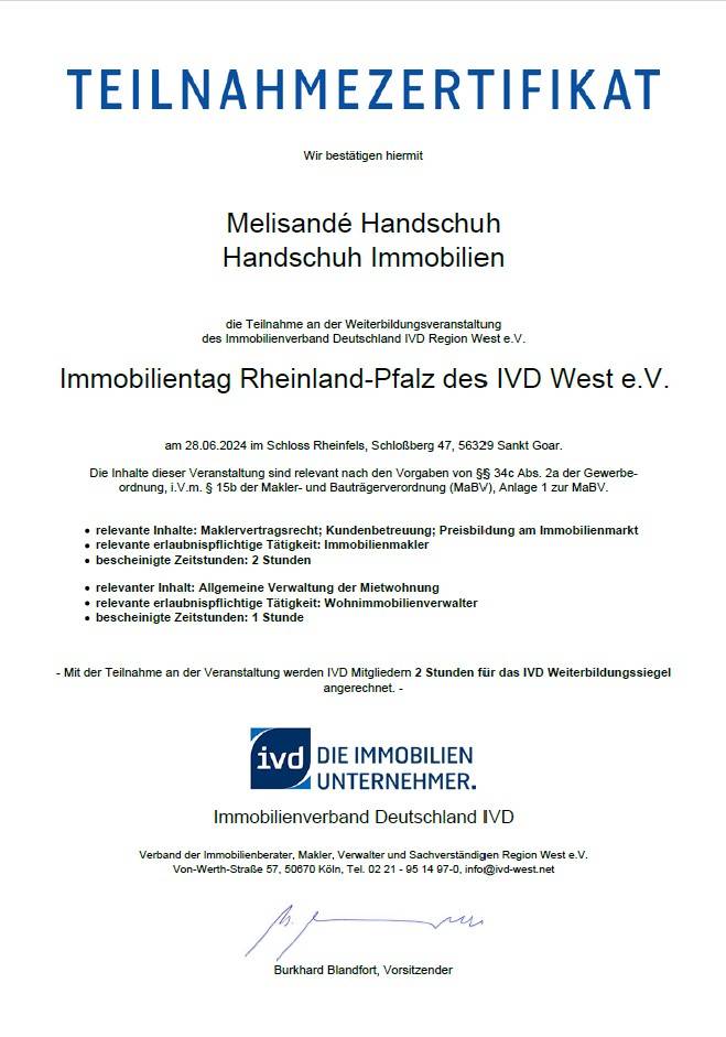 Immobilientag Rheinland-Pfalz des IVD West e.V.