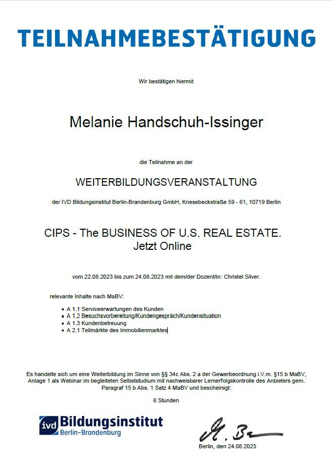 CIPS - The BUSINESS OF U.S. REAL ESTATE