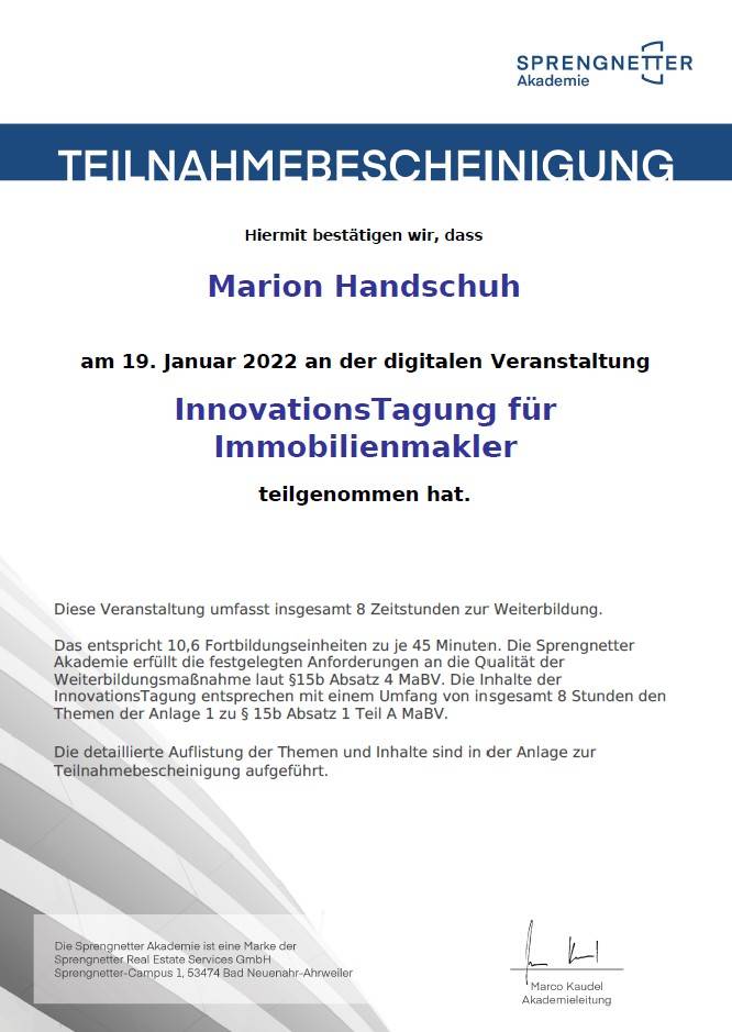 InnovationsTagung für Immobilienmakler