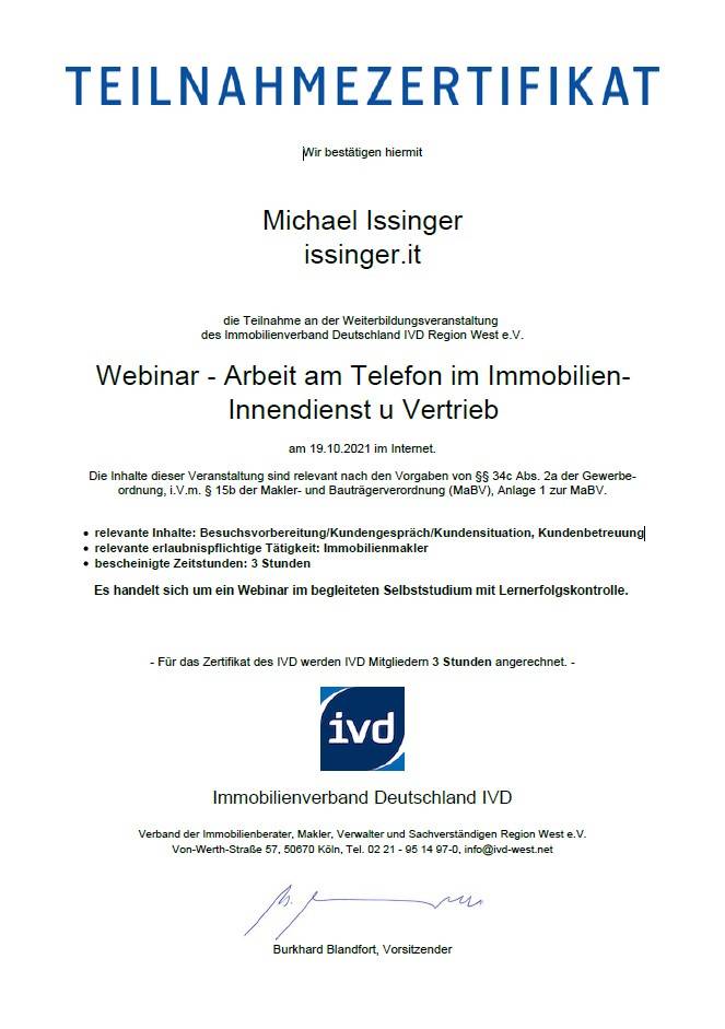 Arbeit am Telefon im Immobilien- Innendienst u Vertrieb