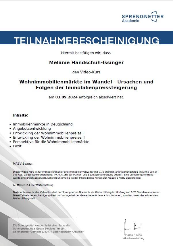 Wohnimmobilienmärkte im Wandel - Ursachen und Folgen der Immobilienpreissteigerung