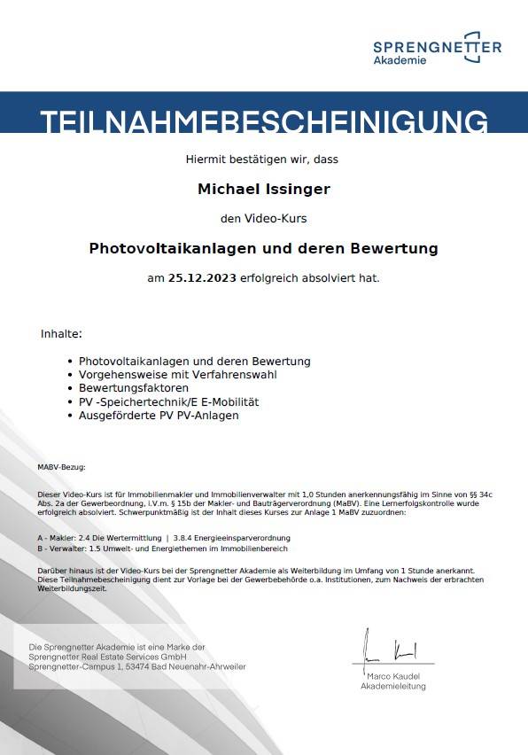 Photovoltaikanlagen und deren Bewertung