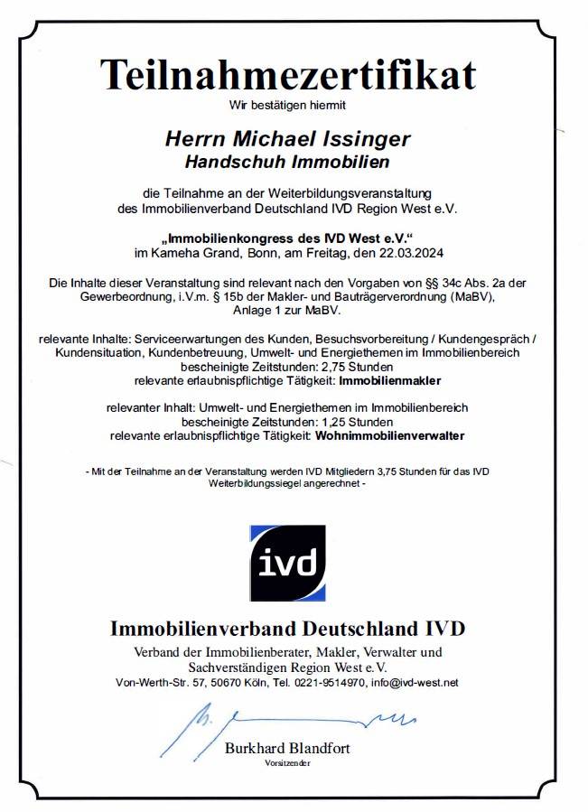 Immobilienkongress des IVD West e.V.